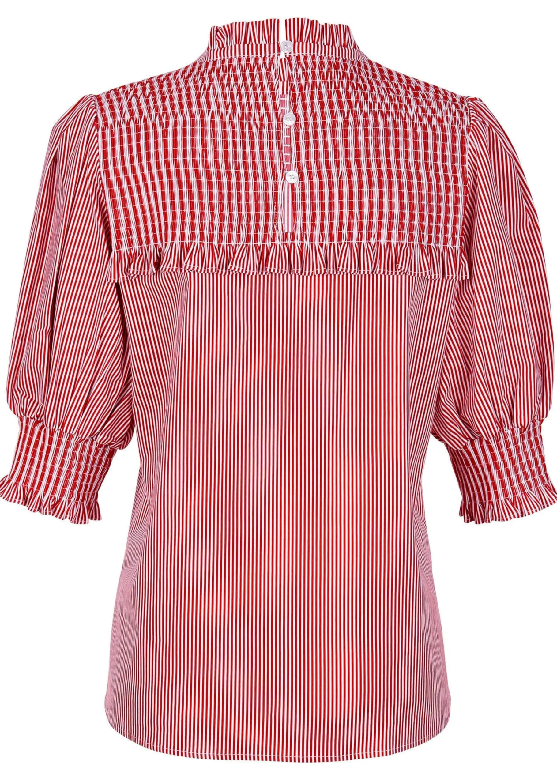 Bluse mit gesmoktem Ärmel