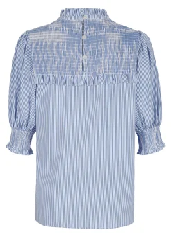 Bluse mit gesmoktem Ärmel