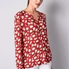 Bluse mit grafischem Dessin