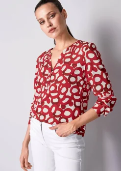 Bluse mit grafischem Dessin