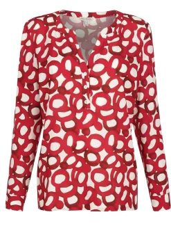 Bluse mit grafischem Dessin