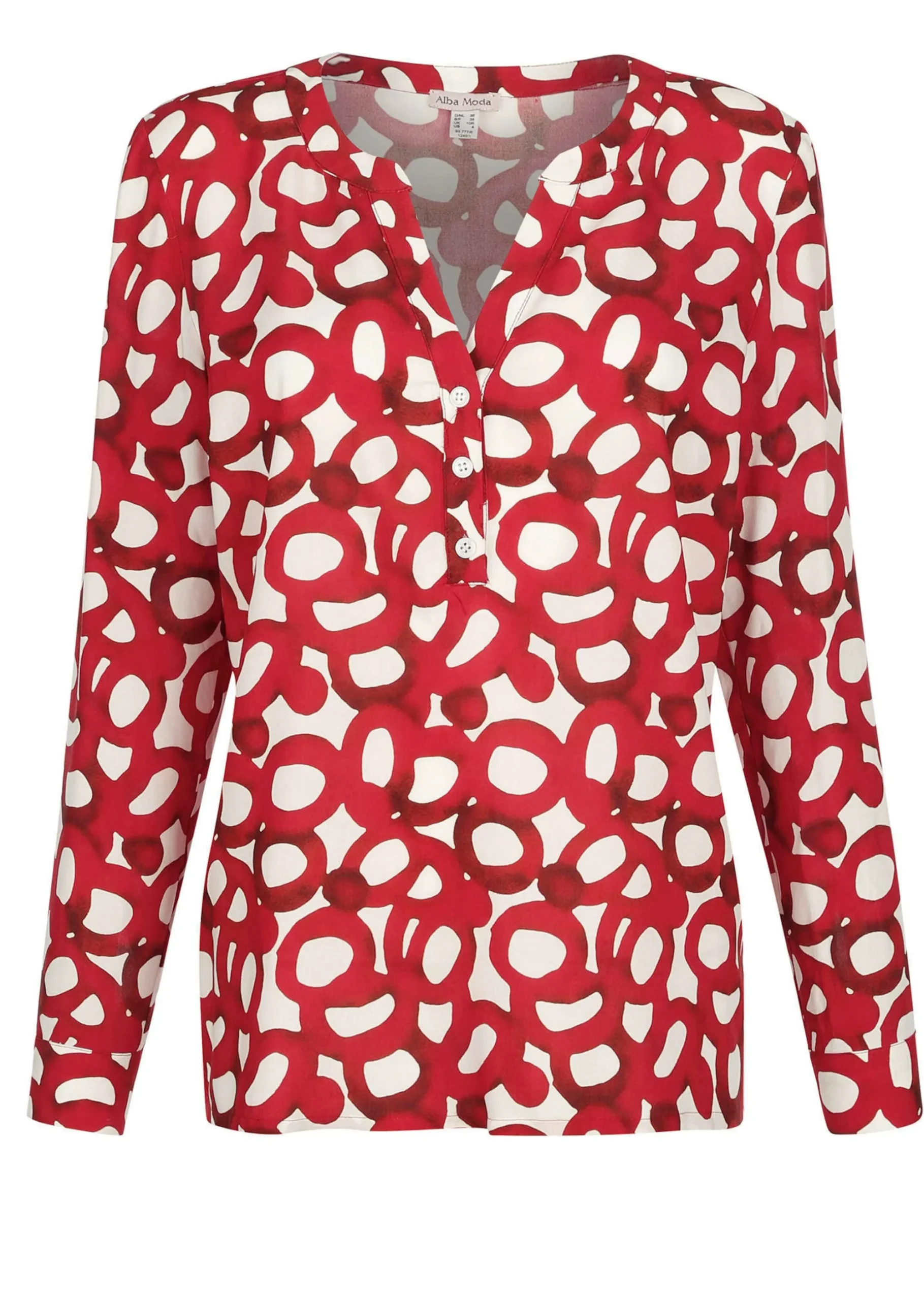 Bluse mit grafischem Dessin