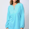 Bluse mit grafischer Stickerei