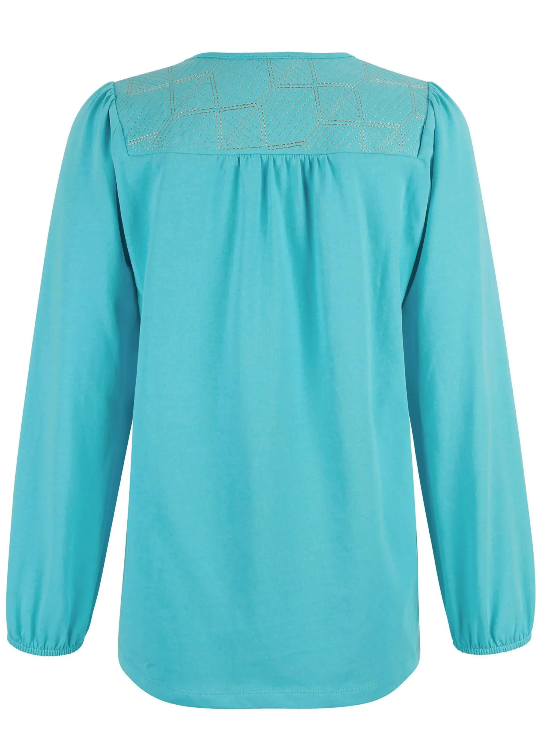 Bluse mit grafischer Stickerei