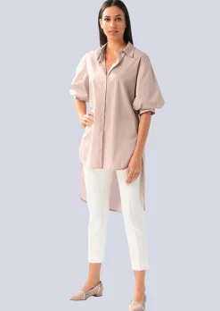 Bluse mit Hemdkragen