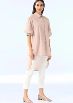 Bluse mit Hemdkragen