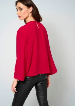 Bluse mit Perlenmotiv