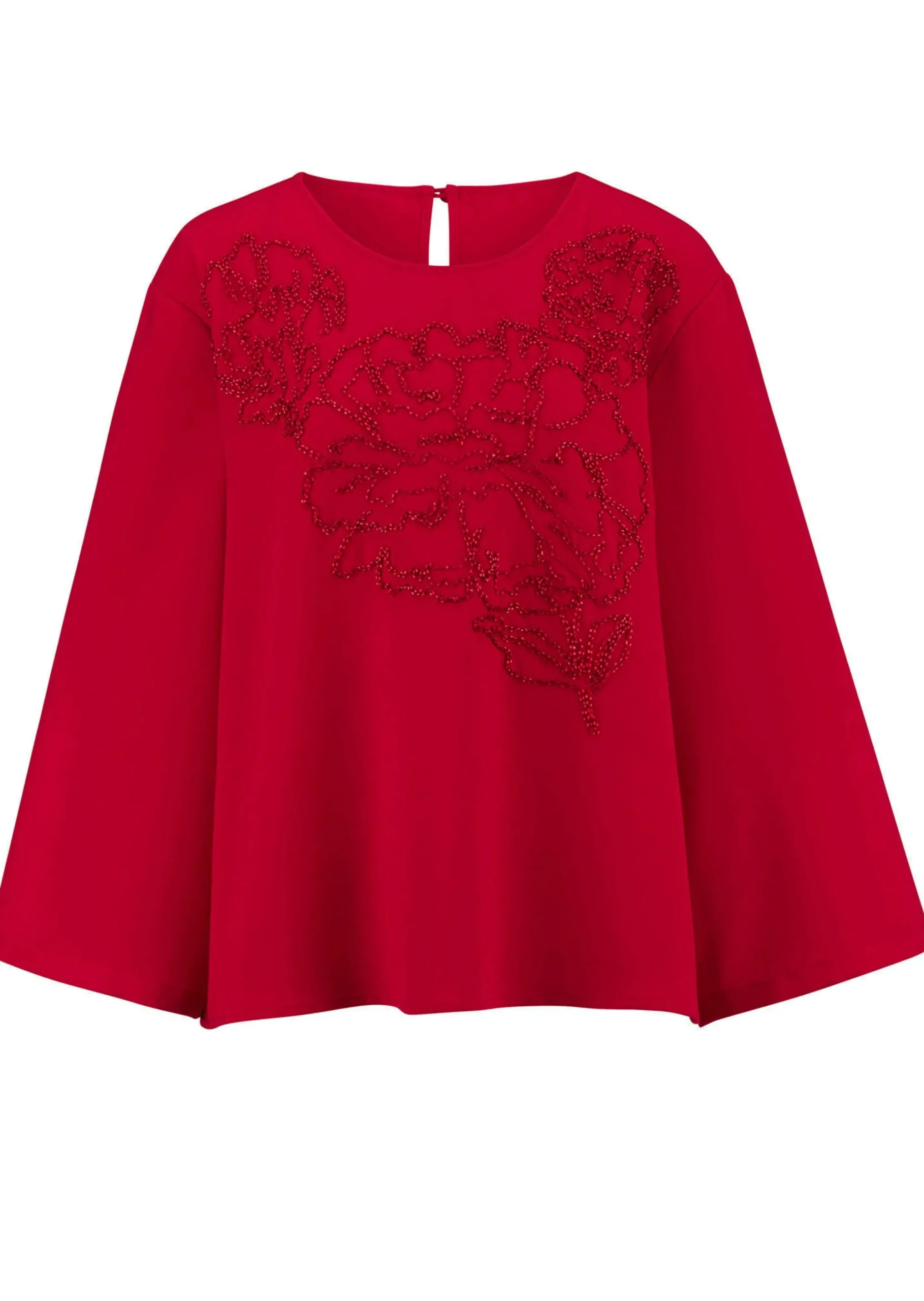 Bluse mit Perlenmotiv