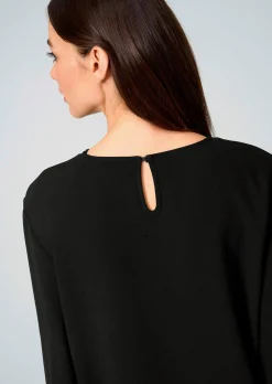 Bluse mit Perlenmotiv