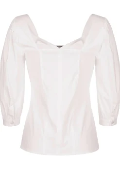 Bluse mit Riegel im Vorderteil