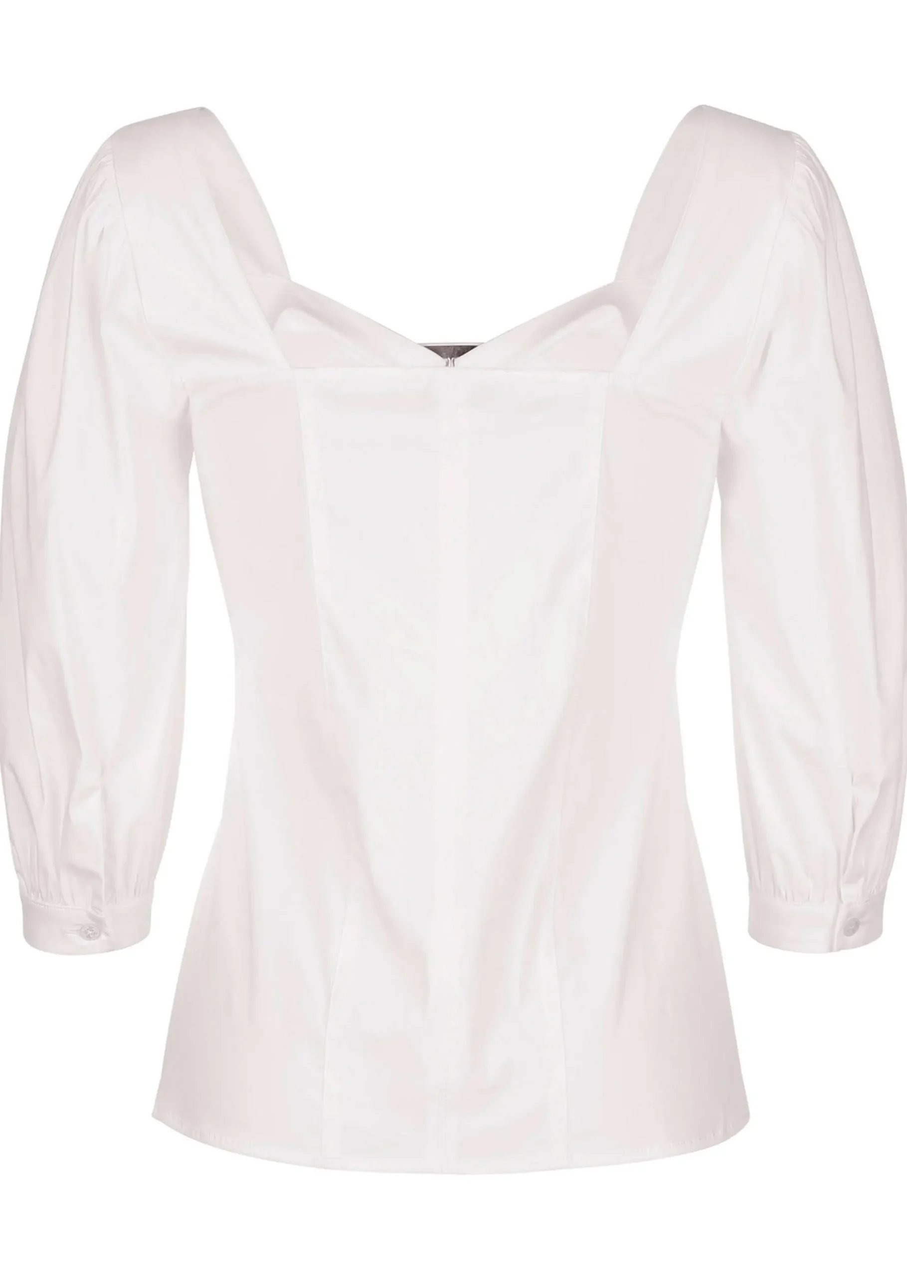 Bluse mit Riegel im Vorderteil