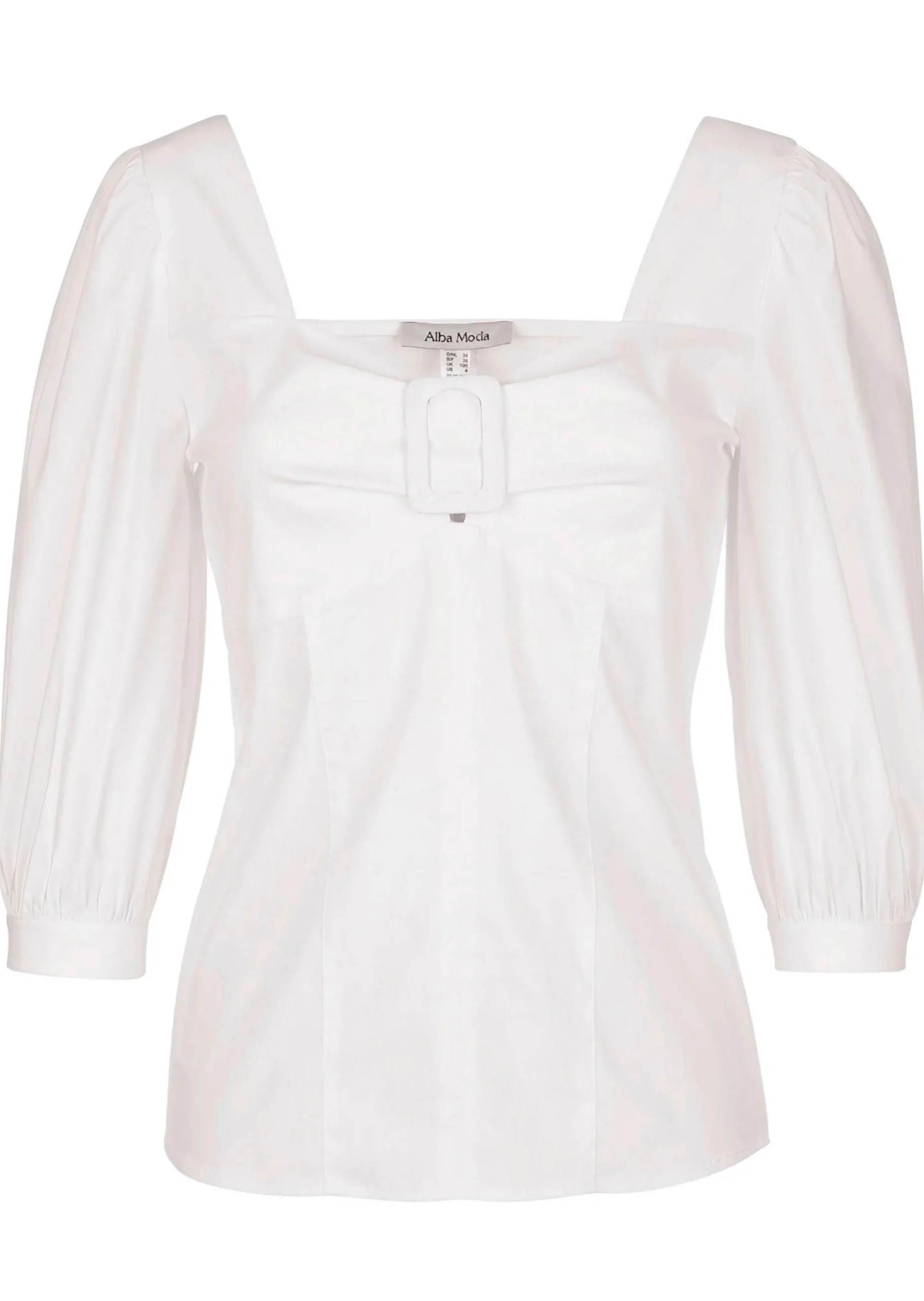Bluse mit Riegel im Vorderteil