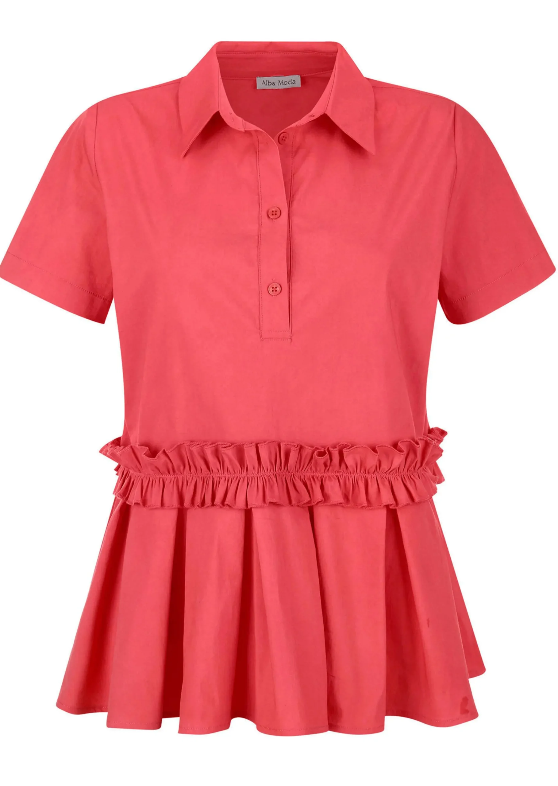 Bluse mit Rüschenband