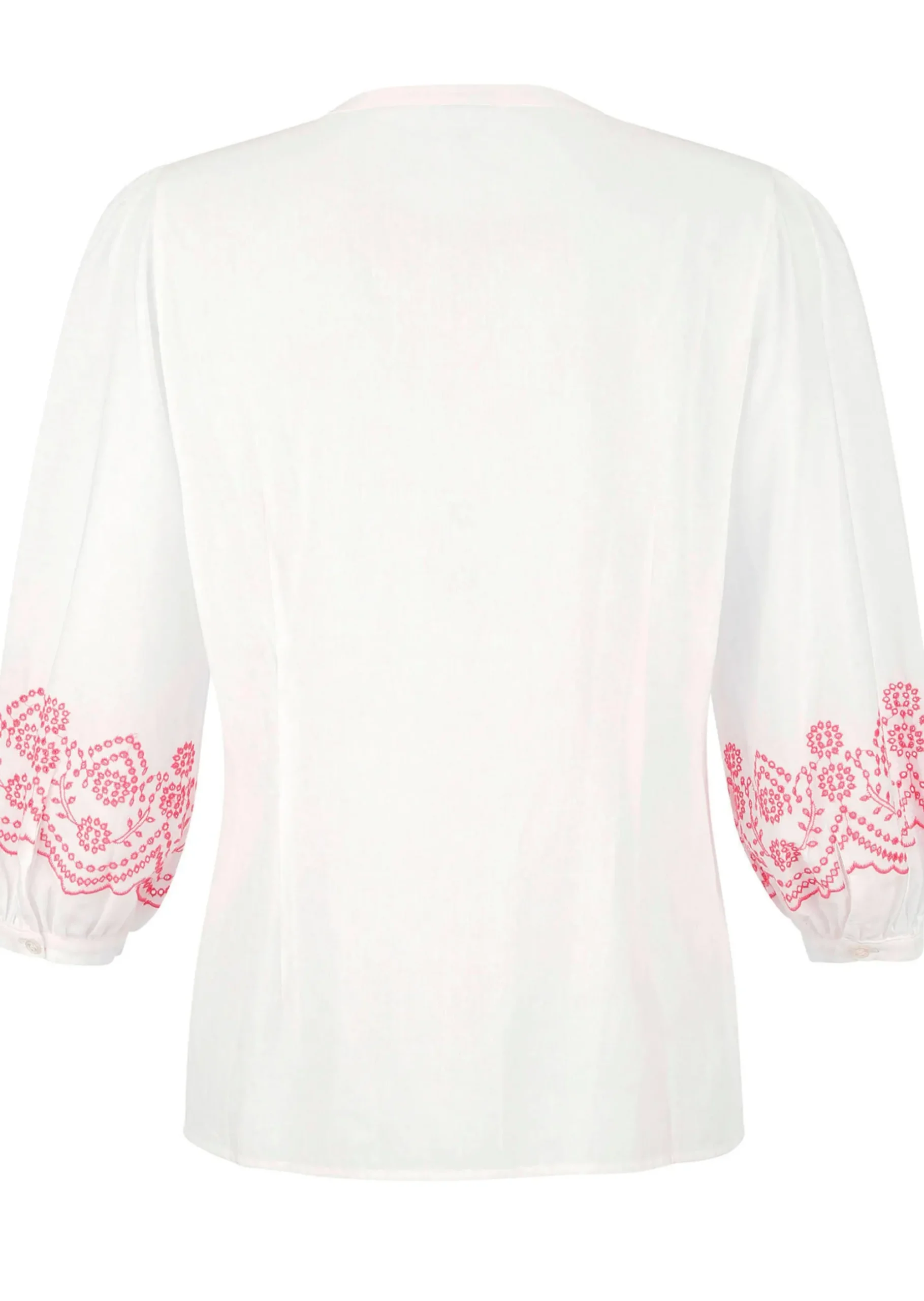 Bluse mit Stickerei am Ärmel