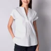 Bluse mit V-Ausschnitt
