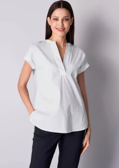 Bluse mit V-Ausschnitt