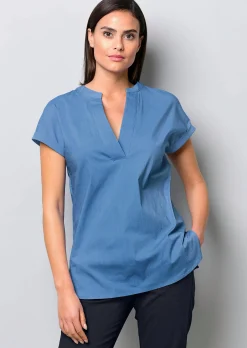 Bluse mit V-Ausschnitt