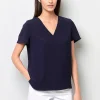 Bluse mit V-Ausschnitt