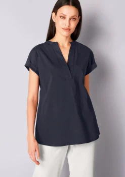 Bluse mit V-Ausschnitt