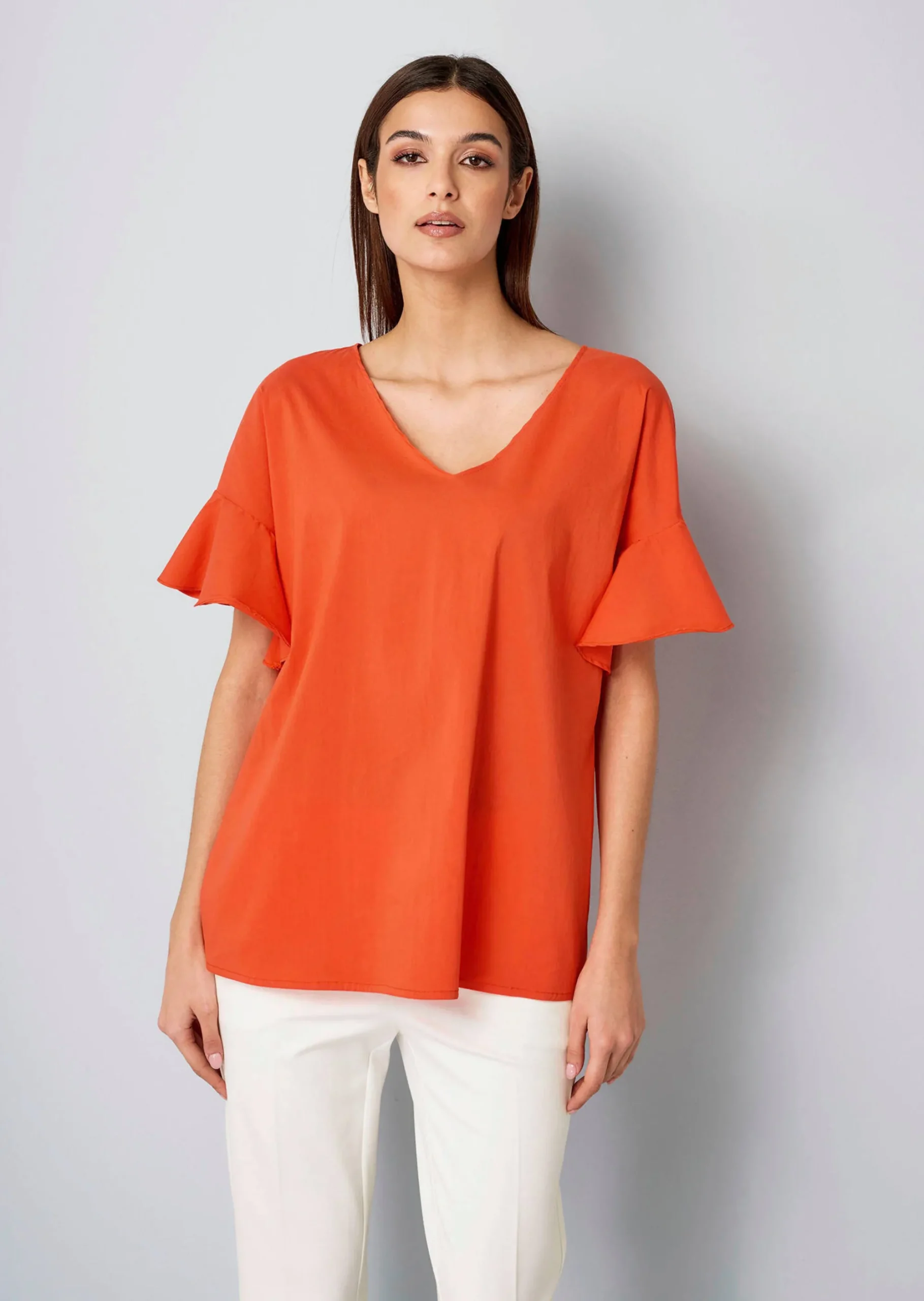 Bluse mit V-Ausschnitt