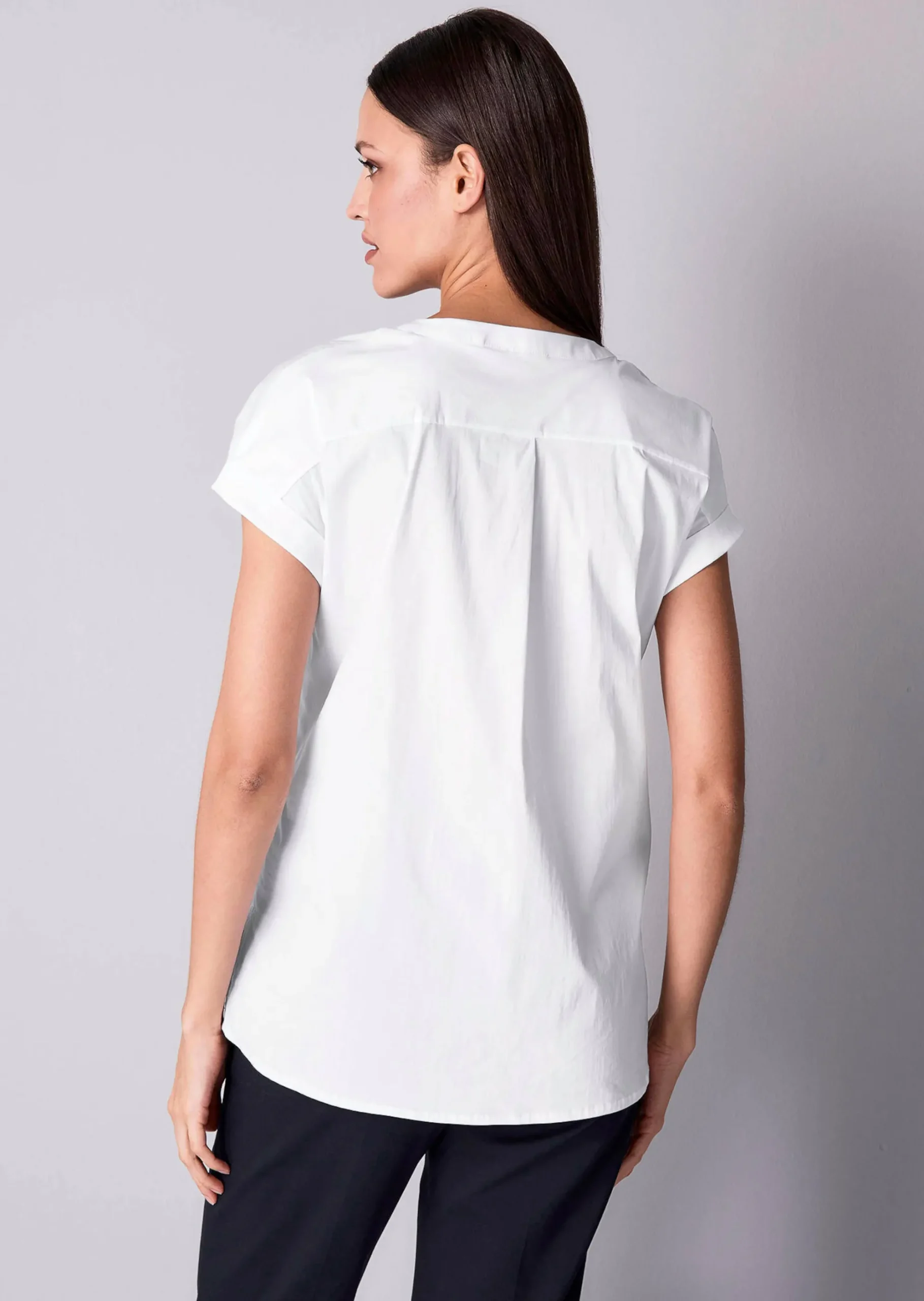 Bluse mit V-Ausschnitt