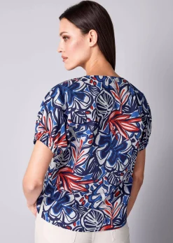 Bluse mit V-Ausschnitt