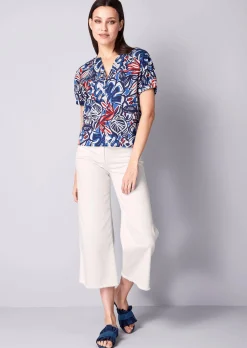 Bluse mit V-Ausschnitt