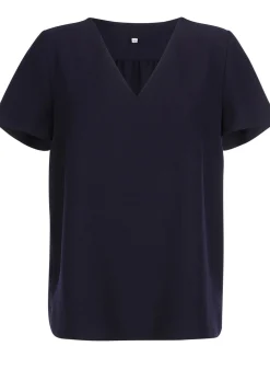 Bluse mit V-Ausschnitt