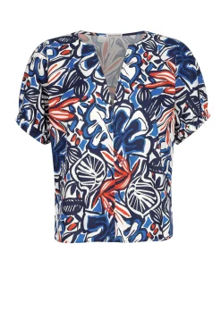 Bluse mit V-Ausschnitt