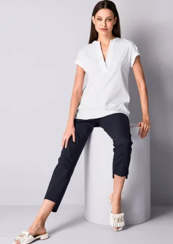 Bluse mit V-Ausschnitt