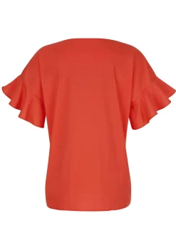 Bluse mit V-Ausschnitt
