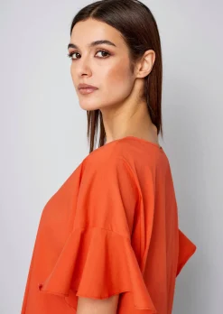 Bluse mit V-Ausschnitt
