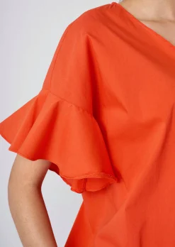 Bluse mit V-Ausschnitt