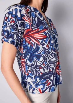Bluse mit V-Ausschnitt
