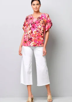 Bluse mit Volant am Ärmel