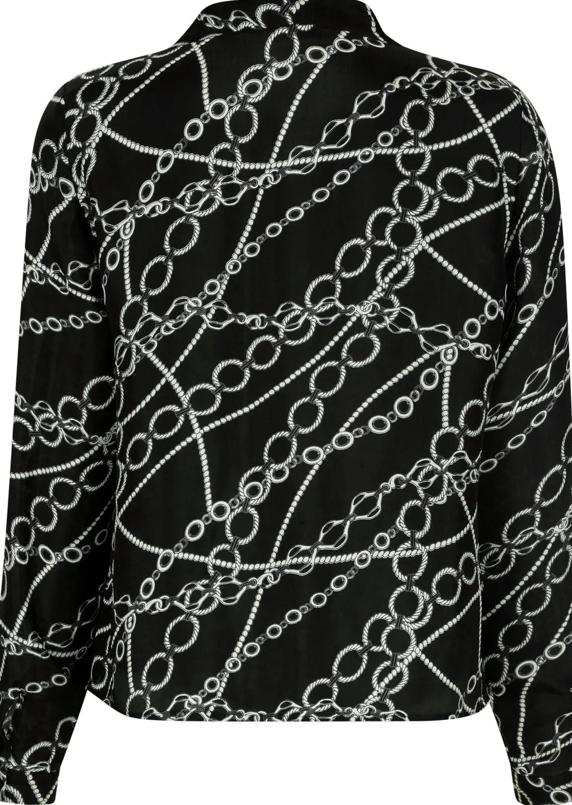 Bluse mit Wasserfallkragen