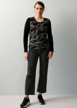 Blusenshirt mit Kettendruck