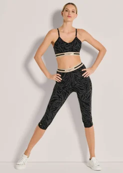 Capri-Tights mit modischem Allover-Print