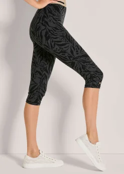 Capri-Tights mit modischem Allover-Print