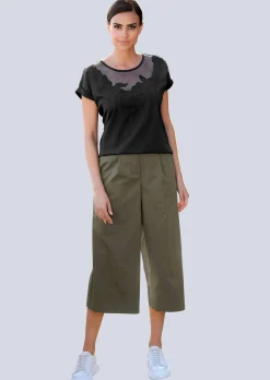 Culotte Hose mit weitem Beinverlauf