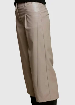 Culotte in modischer Lederoptik