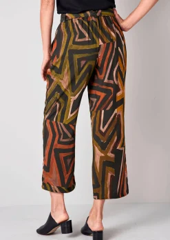 Culotte mit Ethno-Druckdessin