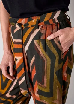 Culotte mit Ethno-Druckdessin