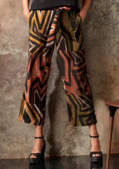 Culotte mit Ethno-Druckdessin