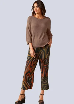 Culotte mit Ethno-Druckdessin