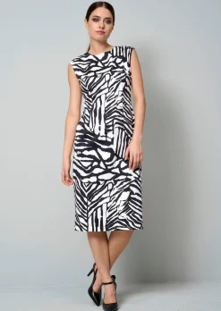 Etuikleid mit Zebradessin