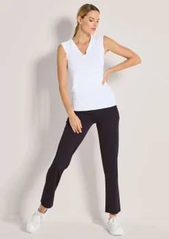 Feminines Funktionsshirt mit V-Ausschnitt