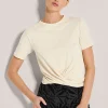 Feminines Sportshirt mit Wickeloptik