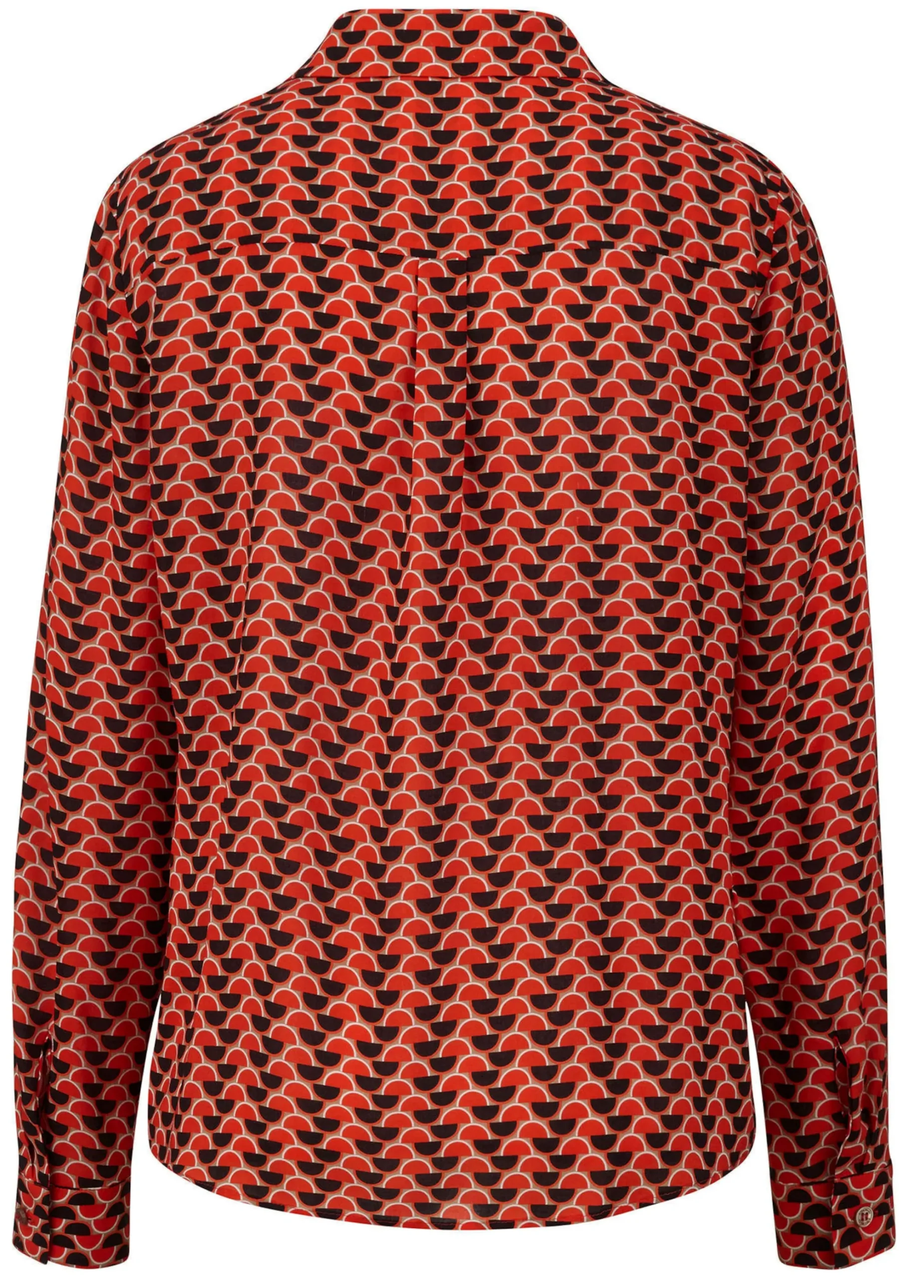 Hemdbluse in grafischem Dessin