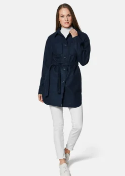 Hemdjacke mit Bindegürtel